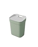 CURVER Ready To Collect 10L Sortierbehälter – Ideal unter der Spüle – Mit Wandhalterung für Wand oder Tür – Küche, Bad, Waschküche – 100% recycelt – Grün