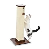 Amazon Basics – Hoher Katzen-Kratzbaum, groß, hochwertig, 41 x 89 x 41 cm, Holz