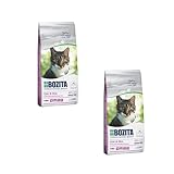 Bozita Hair & Skin Weizenfrei Lachs | Doppelpack | 2 x 400 g | Alleinfuttermittel für Erwachsene Katzen | Besonders geeignet für Katzen mit langem Fell | Ausgewogener Mineralstoffgehalt