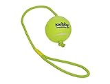 Nobby Tennisball mit Wurfschlaufe, L 7,5 cm, Seil 70 cm, 1 Stück