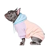 Spark Paws Hunde Hoodie Sweatshirt Pullover - Premium Qualität, weich, Komfortabel und passend für große Hunde, für alle Rassen - Kapuzenpullis, Fleece Sweater, Haustierkleidung - Cotton Candy - M