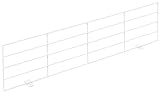 Trixie 4417 Schutzgitter für Fenster, oben/unten, 65 × 16 cm, weiß