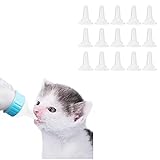 Aufzuchtflasch Katz,Nippel für Haustiere und Wildtiere, Sauger geeignet für Welpen, Kätzchen, Eichhörnchen und andere neugeborene Haustiere, 15 Stück
