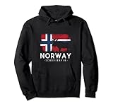 Norwegische Flagge Noreg Norge Skandinavien Norwegen Pullover Hoodie
