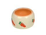 Nobby Keramik Futtertrog CARROT, beige / orange 125 ml, 1 Stück