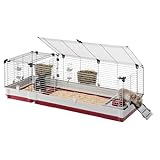 Ferplast - Meerschweinchen Käfig - Hasenkäfig - Kaninchenkäfig - Häuschen und Zubehör Inklusive - Viel Platz für Kaninchen - Öffnenden & Modular 162 x 60 x h 50 cm - Krolik, 160