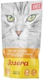 JOSERA Paté Pute mit Zuccini (16 x 85 g) | getreidefreies Katzenfutter mit Lachsöl | Super Premium Nassfutter für ausgewachsene Katzen | 16er Pack