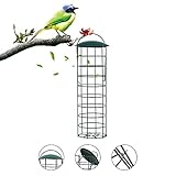 Aufhängen Vogelfutterstation, Meisenknödelhalter zum Aufhängen, Futterspender für Gitterdesign, Wildvögel Futterstationen, Futterstation vögel Ständer, Fütterungsstationen zum Aufhängen für Garten