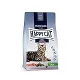 Happy Cat 70553 - Culinary Adult Atlantik Lachs - Katzen-Trockenfutter für ausgewachsene Katzen & Kater - 1,3 kg Inhalt