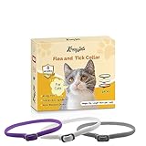 KreezyPets Flohhalsband für Katzen, Anti-Zecken-Halsband für Katzen, 8 Monate Schutz, 48 cm lang, für alle Katzen, 3er-Pack mit kostenloser Zeckenentfernungskarte