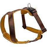 HUNTER NEOPREN Hundegeschirr, Nylon, gepolstert mit Neopren, M/2 58 - 72 cm, braun/caramel