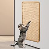 Kratzmatte Katze, 50x 30cm Sisal Teppich Katzen Kratzteppich Katzenkratzmatte Kratzbrett Wand,Katzenkratzbretter Kratzmatte für Schützt Teppiche und Sofas