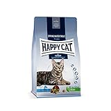 Happy Cat 70562 - Culinary Adult Quellwasser Forelle - Trockenfutter für ausgewachsene Katzen und Kater - 1,3 kg Inhalt