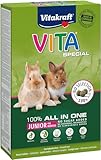 Vitakraft Vita Special, Junior, Hauptfutter für junge Zwergkaninchen, mit Gräsern und Kräutern, für eine optimale Verdauung, ohne Zusatz von Zucker und Getreide (1x 600g)