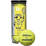 Wilson Tennisbälle Minions Stage 1, 3 Stück, Gelb/Grün, WR8202501001
