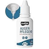 AniGo Spezial Augentropfen für Hunde und Katzen, bei gereizten Augen und Tränenflecken, Augen Pflege mit kolloidalem Silber