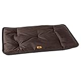 Ferplast Hundematte & Katzenmatte Mittel - Waschbares Hundebett - Hundekissen - Wasserdicht & Kratzfest - Matte für Hundehütten und Auto, Hundekorb - Jolly - 83 x 50 cm, M, BRAUN