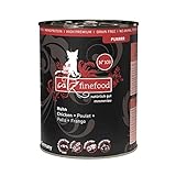 catz finefood Purrrr Huhn Monoprotein Katzenfutter nass N° 103, für ernährungssensible Katzen, 70% Fleischanteil, 6 x 400g Dose
