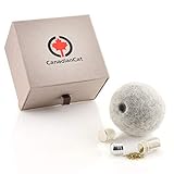 CanadianCat Company | gefilzter Wollball mit verschließbarem Duftfach für Katzen mit Katzenminze Filzball