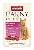 animonda Carny Adult Multifleisch-Cocktail (12 x 85 g), Katzennassfutter für ausgewachsene Katzen, Nassfutter mit 100 % frischen, fleischlichen Zutaten, Katzenfutter ohne Getreide und Zucker