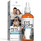 Institut Katharos Augentropfen für Hund & Katze - 100% Natürliche Augenpflege - Wirkt besser als Augensalbe - Für entzündung (Pferd & Hunde)