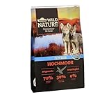 Dehner Wild Nature Hundefutter Hochmoor, Trockenfutter getreidefrei / zuckerfrei, für Welpen und junge Hunde, Ente, 4 kg