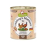 GranataPet Liebling's Mahlzeit Fasan & Geflügel, Nassfutter für Hunde, Hundefutter ohne Getreide & ohne Zuckerzusätze, Alleinfuttermittel, 6 x 800 g