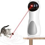 Auezona Katzenspielzeug, Automatisches Laser Katze Spielzeug mit Zufälliger Trajektorie, Stromversorgung über USB Katzenspielzeug elektrisch, Interaktives Katzenspielzeug für Katzen/Welpe