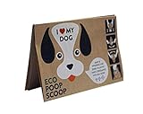 Eco Poop Scoop Hundekotbeutel mit Henkel & biologisch abbaubar (110 Stück, Pappe) - kompostierbare Kotbeutel für kleine, mittelgroße und große Hunde & Welpen - Kotbeutel, Hundebeutel, Dog Poop Bags