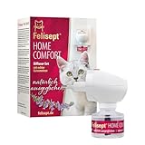 Felisept Home Comfort Starter-Set (Verdampfer + Flakon 45ml) - Beruhigungsmittel für Katzen - Katzen Beruhigungsmittel mit natürlicher Katzenminze ohne Pheromone Katzen - Beruhigung & Wohlbefinden