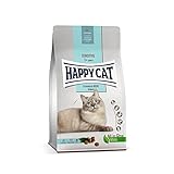 Happy Cat 70607 - Sensitive Schonkost Niere - nierenschonendes Katzen-Trockenfutter mit Geflügel - 1,3 kg Inhalt