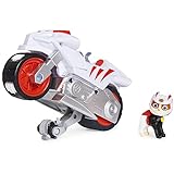 Paw Patrol Moto Pups - Wildcat Figur mit Rückzugmotor mit Wheelie-Funktion - Spielzeugauto