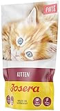 JOSERA Paté Kitten (16 x 85 g) | getreidefreies Katzenfutter mit Huhn, Karotte und Lachsöl | Super Premium Nassfutter für wachsende Katzen | 16er Pack