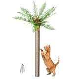MAOHEGOU 1,2m Outdoor Wetterfeste Künstliche Palme mit Natursisal Kratzstämmen für Katzen