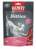 RINTI Bitties Huhn mit Karotte & Spinat | Hunde Snack | 12x100g | Trainingsleckerli | ohne Zucker