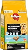 Pedigree Professional Nutrition Adult Hunde Trockenfutter für ausgewachsene Hunde mit Rind und Gemüse 12kg