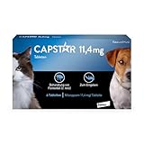 Capstar Tabletten für Katzen und kleine Hunde bis 11 kg, schnell wirksames Mittel gegen Flöhe, 6 Tabletten-Packung