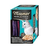 Miamor Feine Filets Mini Multibox | 8x50g | Feine Selection für Katzen | Ergänzungsfuttermittel für ausgewachsene Katzen | Auch für ältere und übergewichtige Katzen | Fettarm