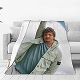 Pedro Star Pascal Decken & Überwürfe, weiche Mikrofaser, gemütliche, warme Überwurfdecke für Couch, Schlafzimmer, Wohnzimmer, 152,4 x 127 cm