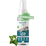 AmeizPet Katzenminze-Spray für Katzen, Katzenkratzspray-Nebel, Transparentes Verhaltensspray für Katzen und Kätzchen, 50 ml (1.69 Oz)