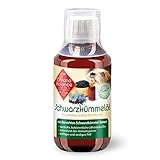 ChronoBalance® 100ml - 100% natürliches Schwarzkümmelöl für Hunde ungefiltert und schonend in Deutschland kaltgepresst in Lebensmittelqualität, für Immunsystem und Fellpflege - mit Dosierdeckel.
