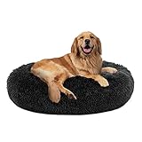 POTOPUTO Hundebett Grosse Hunde Mittelgroße & kleine Hunde rundes Haustierbett Plüsch Hundebett waschbar Katzenbett
