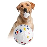 SUNNEKO Hundeball für kleine und mittelgroße Hunde Ball Interaktives Hundebälle Hundespielzeug Fußball mit Hund Wasserspielzeug Schwimmender Unzerstörbar Intelligenz, Ø 7cm