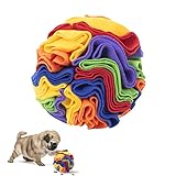 Schnüffelball für Hunde,Schnüffelteppich Schnüffelspielzeug Interaktives Hundespielzeug Intelligenzspielzeug Waschbar Futtermatte Geruchstraining Stressabbau für Kleine Mittelgroße Hunde Haustier,15cm