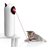 Interaktives bewegungsförderndes Katzenspielzeug mit automatischen & zufälligen Laserprojektionen - verstellbare Geschwindigkeit - Laserpointer für körperliche & geistige Aktivität für Ihre Katze
