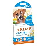 ARDAP Spot On für Hunde von 10 bis 25kg - Natürlicher Wirkstoff - Zeckenmittel für Hunde, Zeckenschutz Hund, Flohmittel Hund - 3 Tuben je 2,5ml - Bis zu 12 Wochen nachhaltiger Langzeitschutz