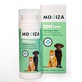 MOOIZA Zen Forte - Natürlicher Beruhigungsmittel für Hunde und Katzen – Schnelle Beruhigung bei Angst für Katzen und Hunde - Nahrungsergänzungsmittel zur Entspannung bei Angstzuständen bei Hunden