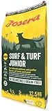 Josera Surf & Turf Junior 12,5 kg (1er Pack) | Premium Trockenfutter für Welpen | Junghunde | Aufzuchtfutter mit Lachs und Lamm