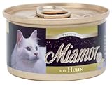 Miamor Pastete Huhn | Doppelpack | 2 x 12 x 85 g | Nassfutter für ausgewachsene Katzen mit natürlichem Taurin | Getreidefrei, ohne Soja und ohne Farb- & Konservierungsstoffe
