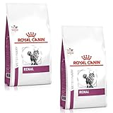Royal Canin Veterinary Renal | Doppelpack | 2 x 400 g | Diät-Alleinfuttermittel für ausgewachsene Katzen | Zur Unterstützung bei Nierenproblemen | Mit niedrigem Phosphorgehalt